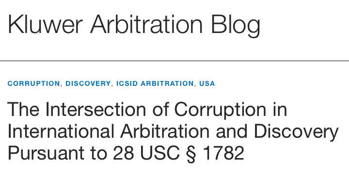 Kluwer Arbitration Blog